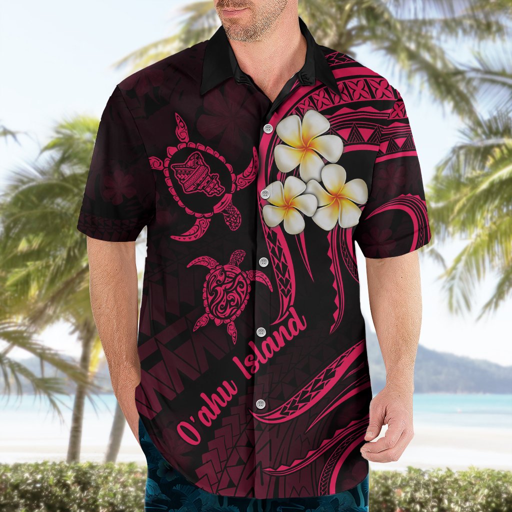Hawaii Hawaiian Shirt Oahu Islands Pacific Plumeria Pink Vibe LT9 - Polynesian Pride