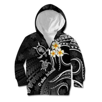 Hawaii Kid Hoodie Oahu Islands Pacific Plumeria White Vibe LT9 - Polynesian Pride