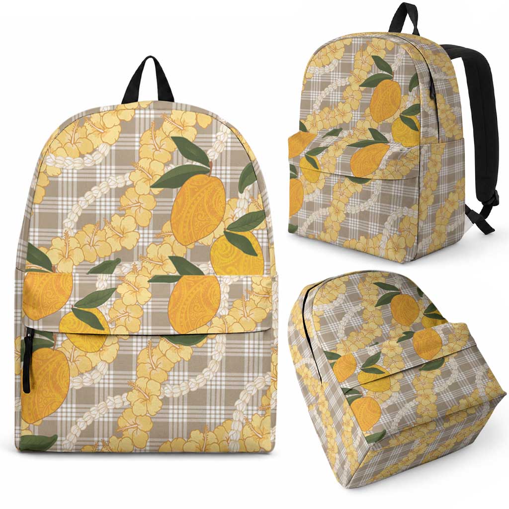 Maku'e Hawaiian Mango Palaka Backpack Aloha Hibiscus Pikake Lei LT9 - Polynesian Pride