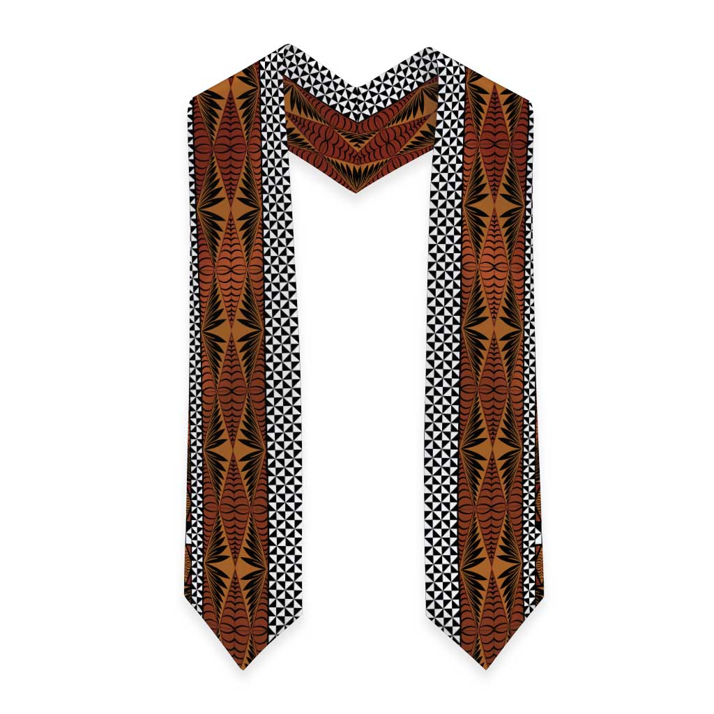 Malo e Lelei Tonga Graduation Stole Tongan Ngatu Tapa Cloth LT14 - Polynesian Pride