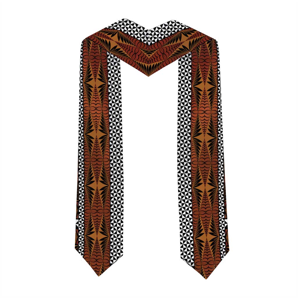 Malo e Lelei Tonga Graduation Stole Tongan Ngatu Tapa Cloth LT14 - Polynesian Pride