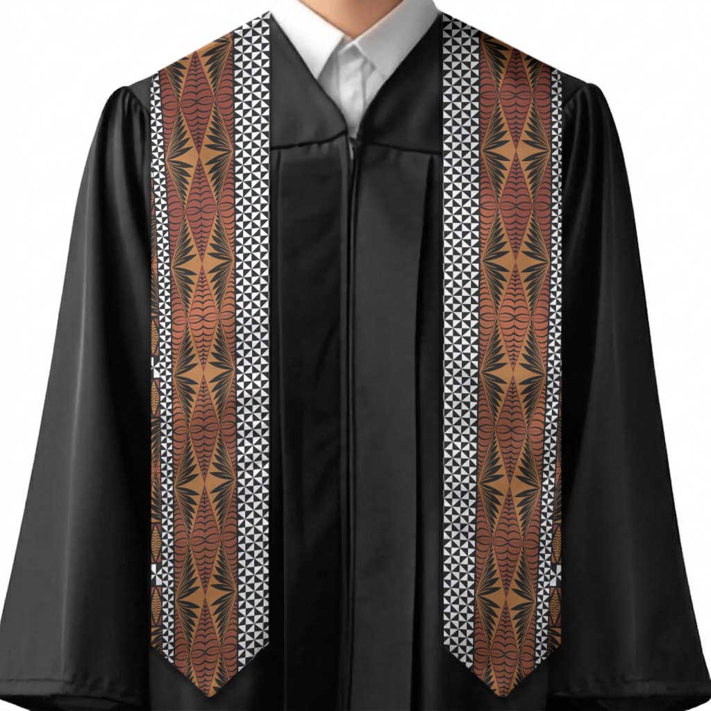 Malo e Lelei Tonga Graduation Stole Tongan Ngatu Tapa Cloth LT14 - Polynesian Pride