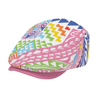 Maori Kowhaiwhai Taniko Patchwork Rainbow Motifs Jeff Hat