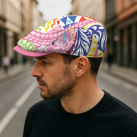 Maori Kowhaiwhai Taniko Patchwork Rainbow Motifs Jeff Hat