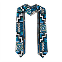 Maori Matariki Graduation Stole Green Galaxy Aesthetic Koru Art