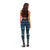 Maori Niho Taniwha Te Wheiao Leggings Moana Blue - Polynesian Pride