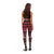 Maori Niho Taniwha Te Wheiao Leggings Terracotta - Polynesian Pride