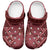 Maroon Aloha Hawaii Clogs Shoes Hawaiian Kakau Ohia Lehua Lei - Polynesian Pride