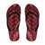 Maroon Aloha Hawaii Flip Flops Hawaiian Kakau Ohia Lehua Lei - Polynesian Pride