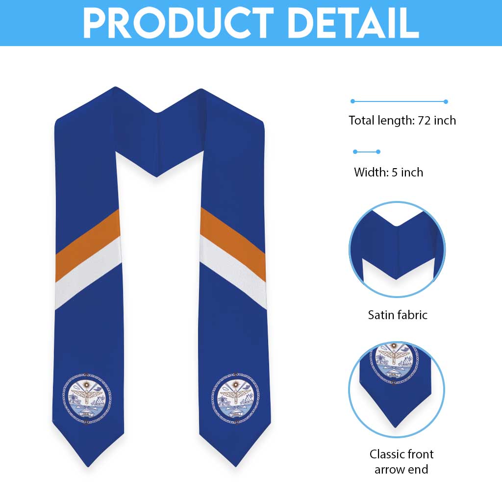 Marshall Islands Graduation Stole Coat Of Arms Style