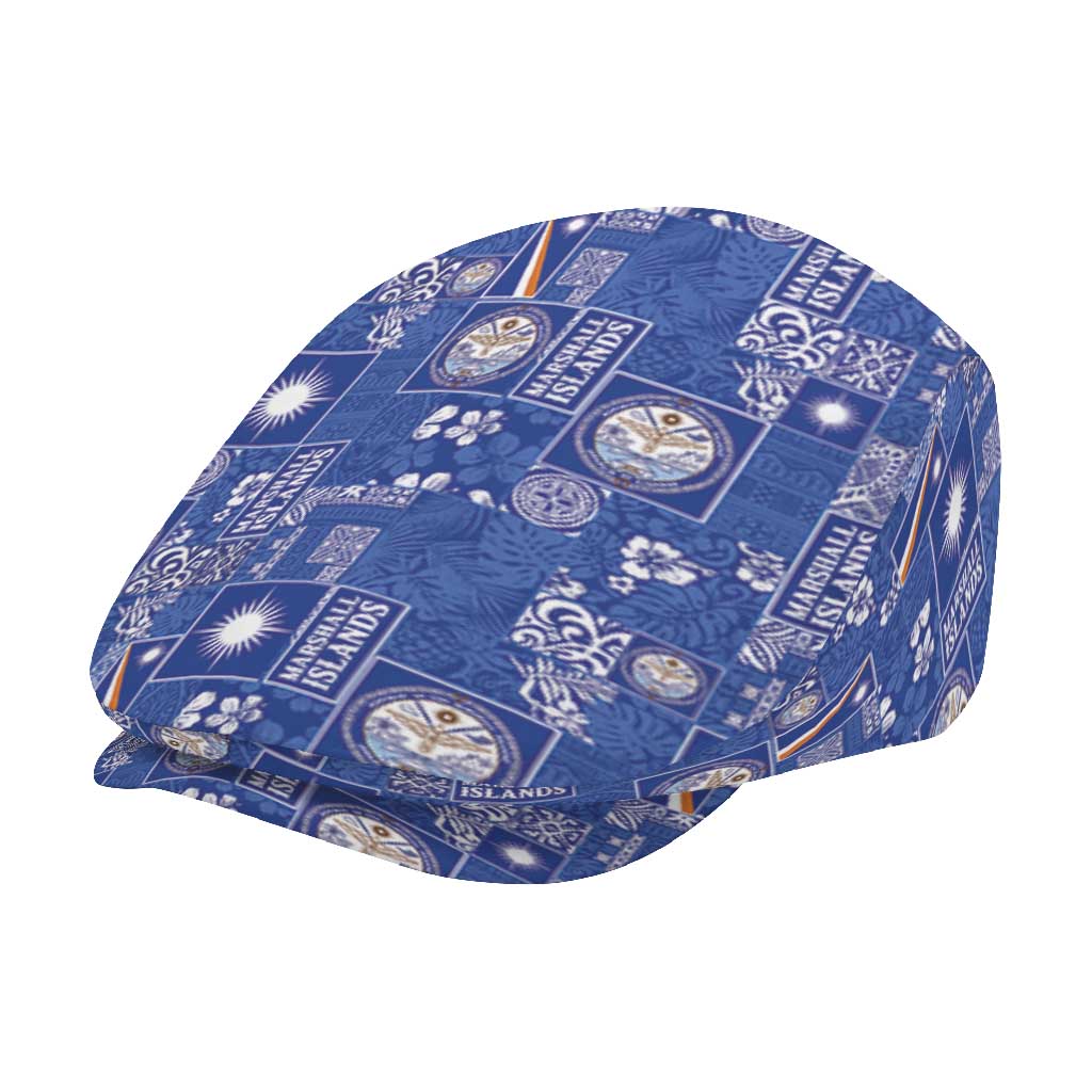 Marshall Islands Merry Christmas Jeff Hat Pacific Patchwork Xmas Vibes - Polynesian Pride
