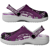 Matariki New Zealand Clogs Shoes NZ Niho Taniwha Maori New Year Purple Galaxy