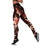 Matariki New Zealand Leggings Maori Pattern Red Galaxy - Polynesian Pride