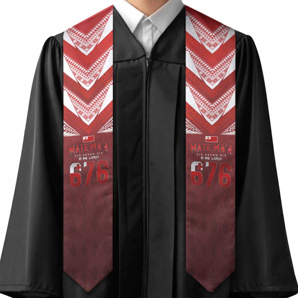 Mate Ma'a Tonga Rugby Graduation Stole Six Seven Six to The World