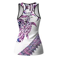 Mawhero Paua Shell Kowhaiwhai Taniko Personalised Hollow Tank Top Turtle Tattoo Maori Tribal Style LT9 - Polynesian Pride