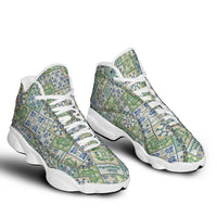 Mele Kalikimaka Hawaii Christmas Sneakers J13 Omaomao Seamless Floral Motif LT9 - Polynesian Pride