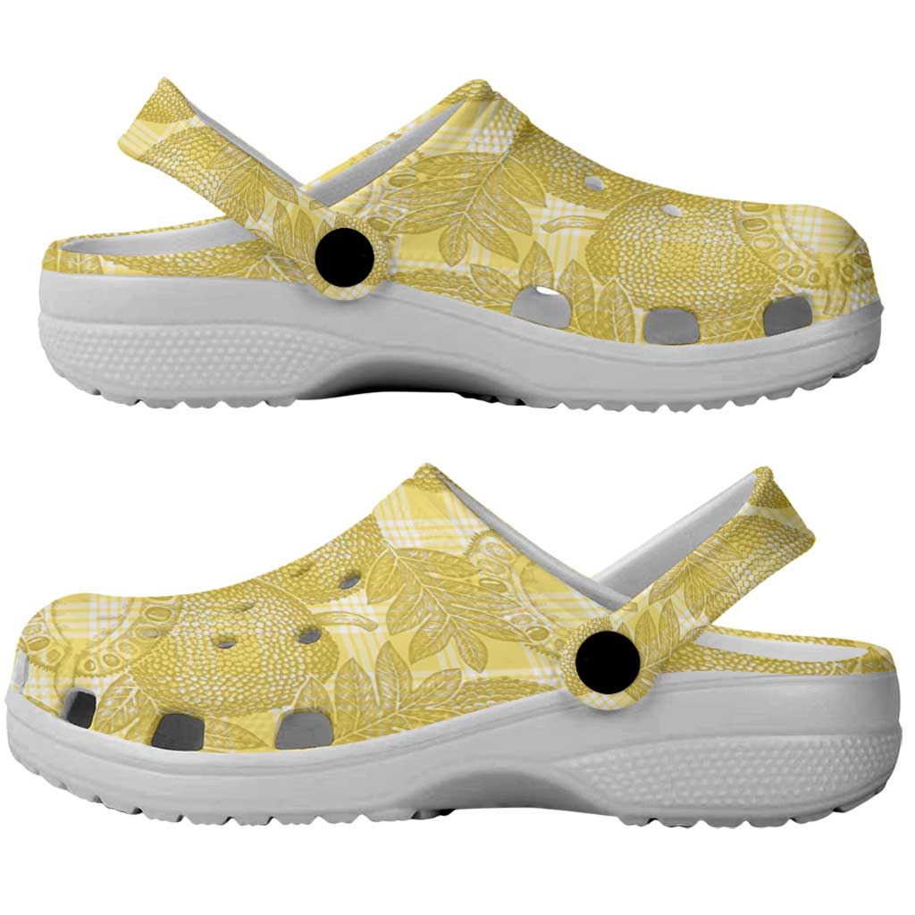 Melemele Hawaii Breadfruit Palaka Motifs Clogs Shoes LT14 - Polynesian Pride