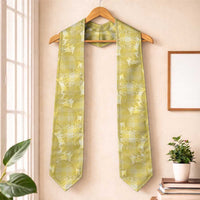 Melemele Hawaii Breadfruit Palaka Motifs Graduation Stole LT14 One Size Yellow - Polynesian Pride