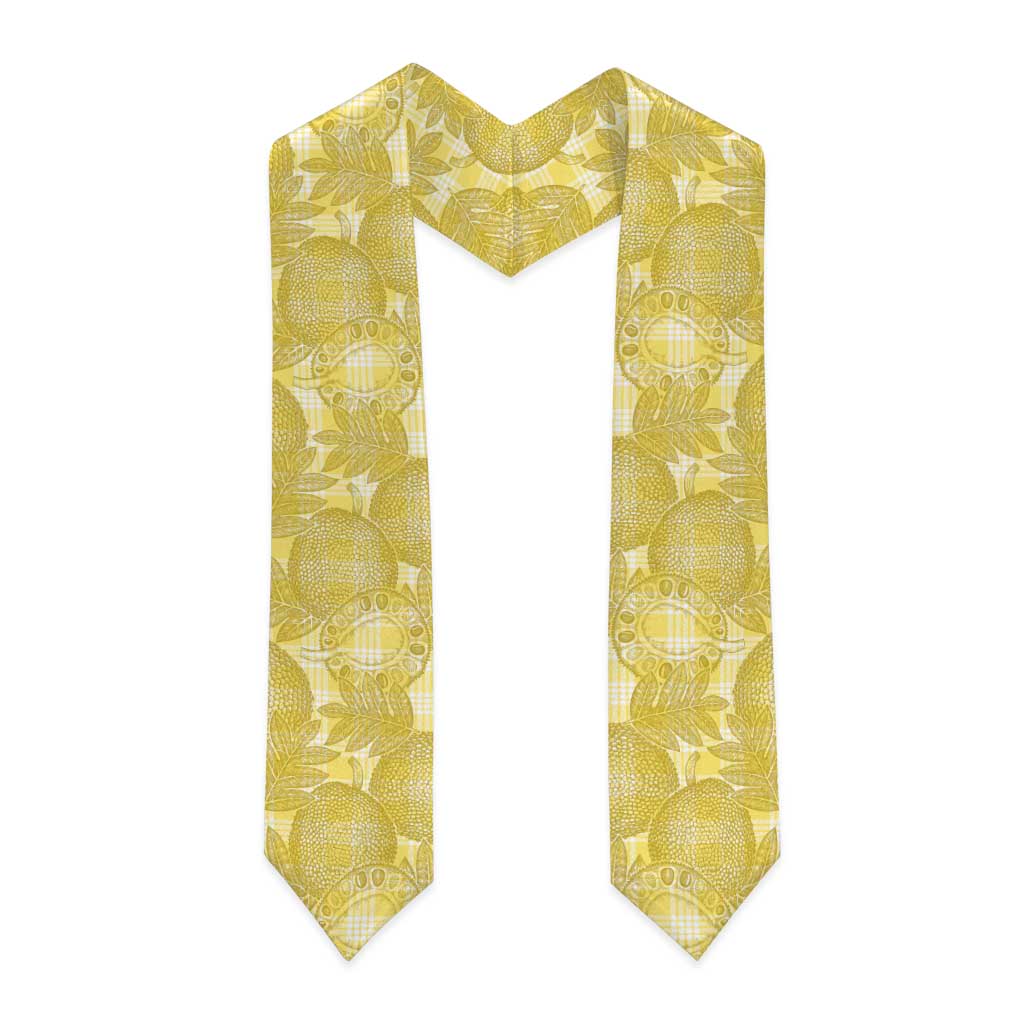 Melemele Hawaii Breadfruit Palaka Motifs Graduation Stole LT14 - Polynesian Pride