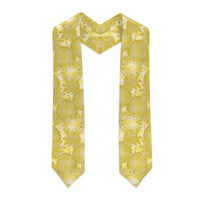 Melemele Hawaii Breadfruit Palaka Motifs Graduation Stole LT14 - Polynesian Pride