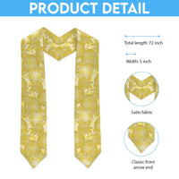 Melemele Hawaii Breadfruit Palaka Motifs Graduation Stole LT14 - Polynesian Pride