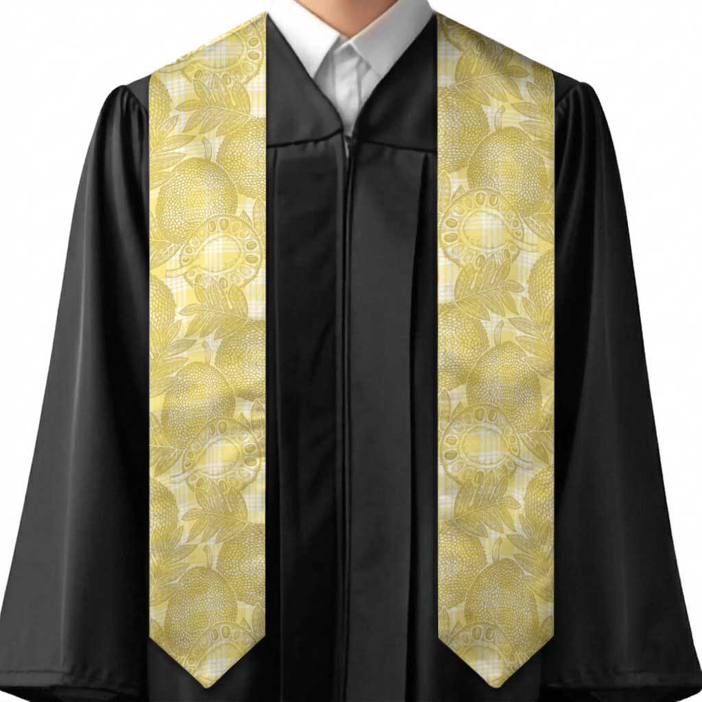 Melemele Hawaii Breadfruit Palaka Motifs Graduation Stole LT14 - Polynesian Pride