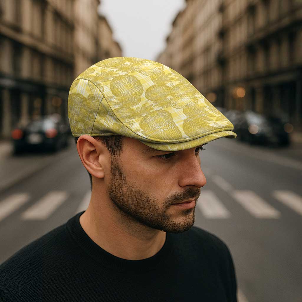 Melemele Hawaii Breadfruit Palaka Motifs Jeff Hat LT14 - Polynesian Pride