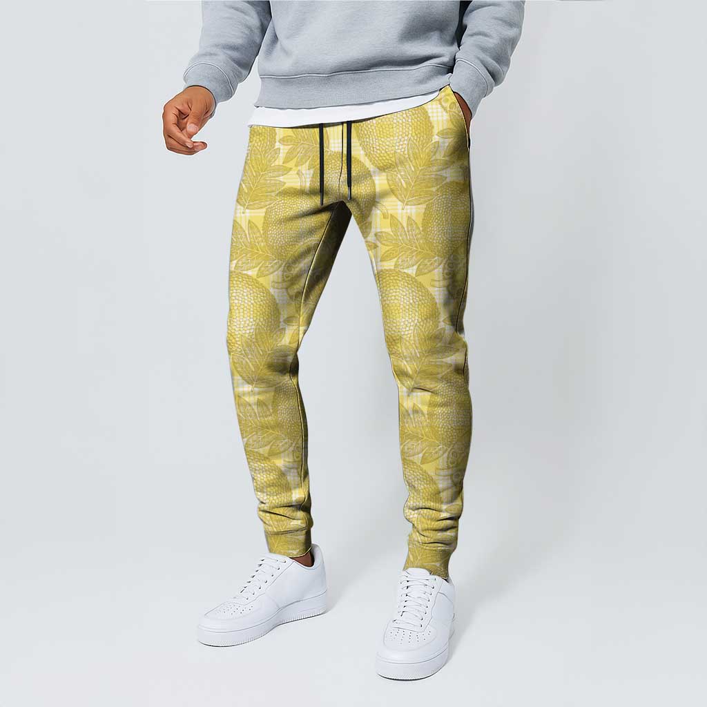 Melemele Hawaii Breadfruit Palaka Motifs Jogger Pants LT14 - Polynesian Pride