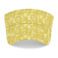Melemele Hawaii Breadfruit Palaka Motifs Sun Visor Cap LT14 - Polynesian Pride