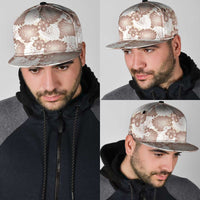 Mocha Mousse Aloha Hawaii Snapback Cap Monstera Hibiscus Plumeria Seamless Vibes - Polynesian Pride