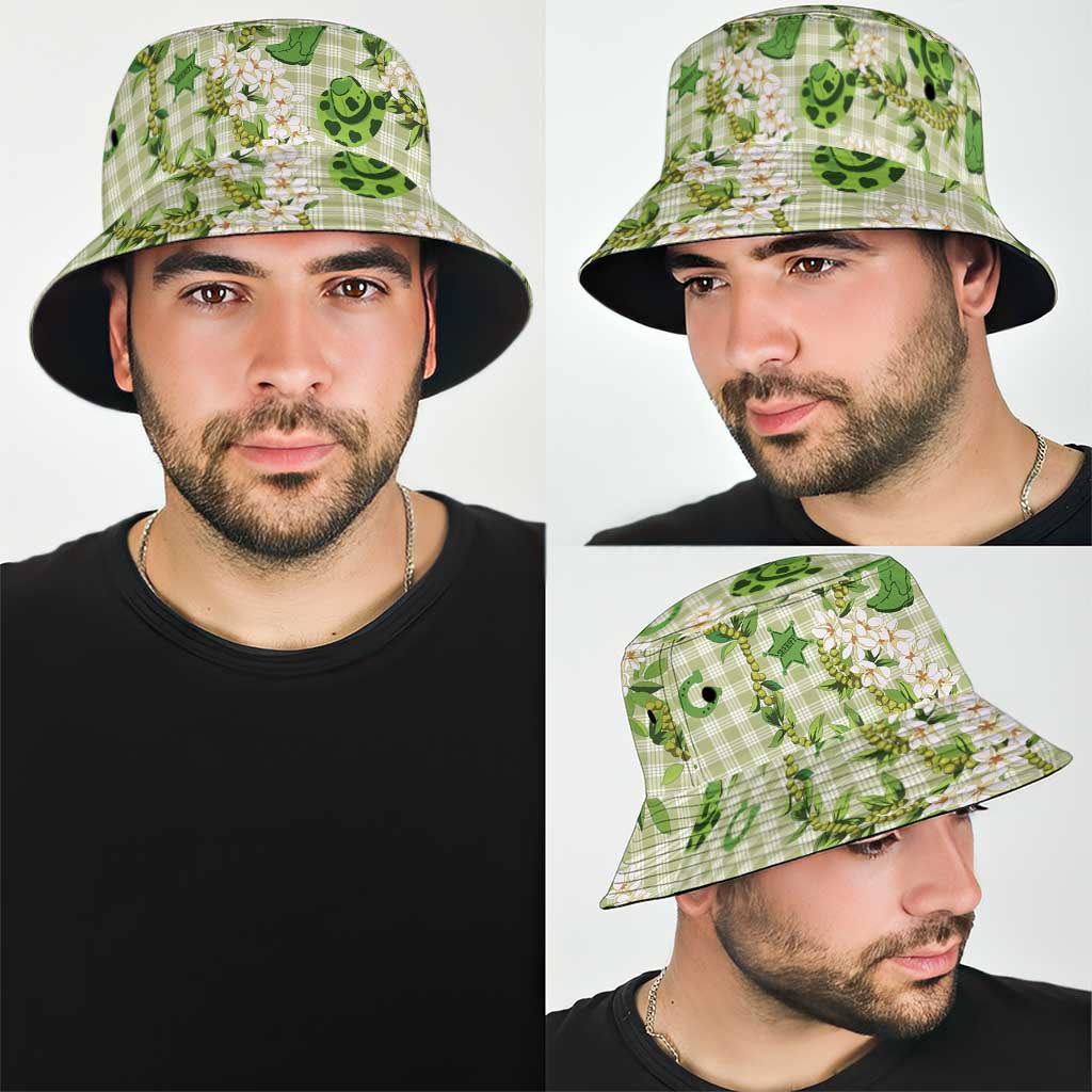 Mokihana Maile Ilima Leis Paniolo Palaka Bucket Hat Hawaiian Omaomo Ala Spirit LT9 - Polynesian Pride