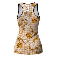 Mokihana Maile Ilima Leis Paniolo Palaka Hollow Tank Top Hawaiian Kula Spirit LT9 - Polynesian Pride