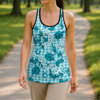 Mokihana Maile Ilima Leis Paniolo Palaka Hollow Tank Top Hawaiian Polu Opa Spirit LT9 - Polynesian Pride