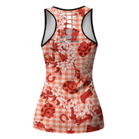 Mokihana Maile Ilima Leis Paniolo Palaka Hollow Tank Top Hawaiian Ulaula Spirit LT9 - Polynesian Pride