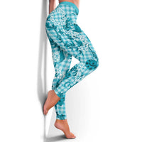 Mokihana Maile Ilima Leis Paniolo Palaka Leggings Hawaiian Polu Opa Spirit LT9 - Polynesian Pride
