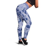 Mokihana Maile Ilima Leis Paniolo Palaka Leggings Hawaiian Polu Spirit LT9 - Polynesian Pride