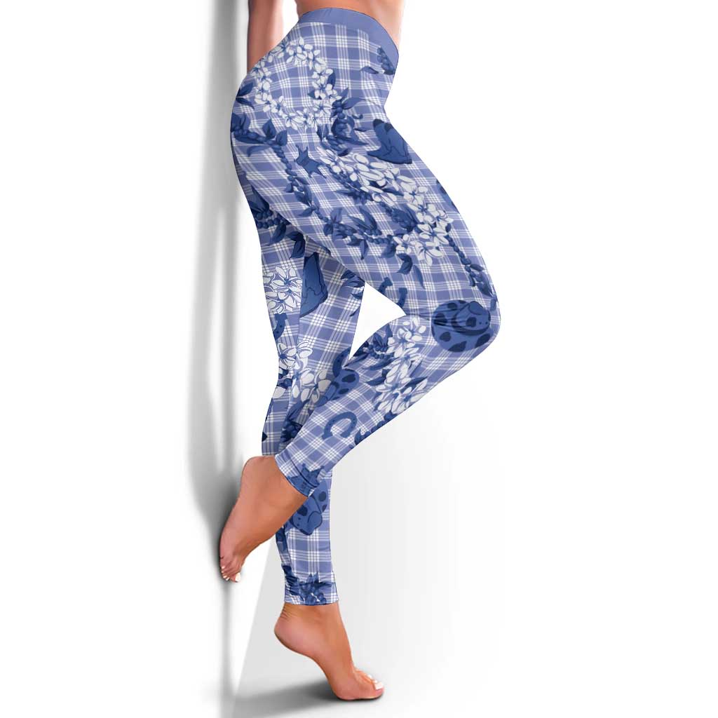 Mokihana Maile Ilima Leis Paniolo Palaka Leggings Hawaiian Polu Spirit LT9 - Polynesian Pride