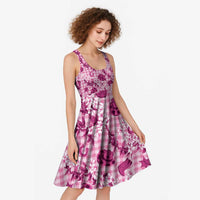 Mokihana Maile Ilima Leis Paniolo Palaka Midi Dress Hawaiian Omaomo Ulaula Spirit LT9 - Polynesian Pride