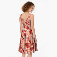 Mokihana Maile Ilima Leis Paniolo Palaka Midi Dress Hawaiian Ulaula Spirit LT9 - Polynesian Pride