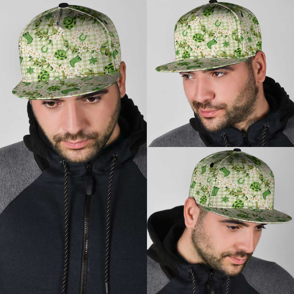Mokihana Maile Ilima Leis Paniolo Palaka Snapback Cap Hawaiian Omaomo Ala Spirit - Polynesian Pride