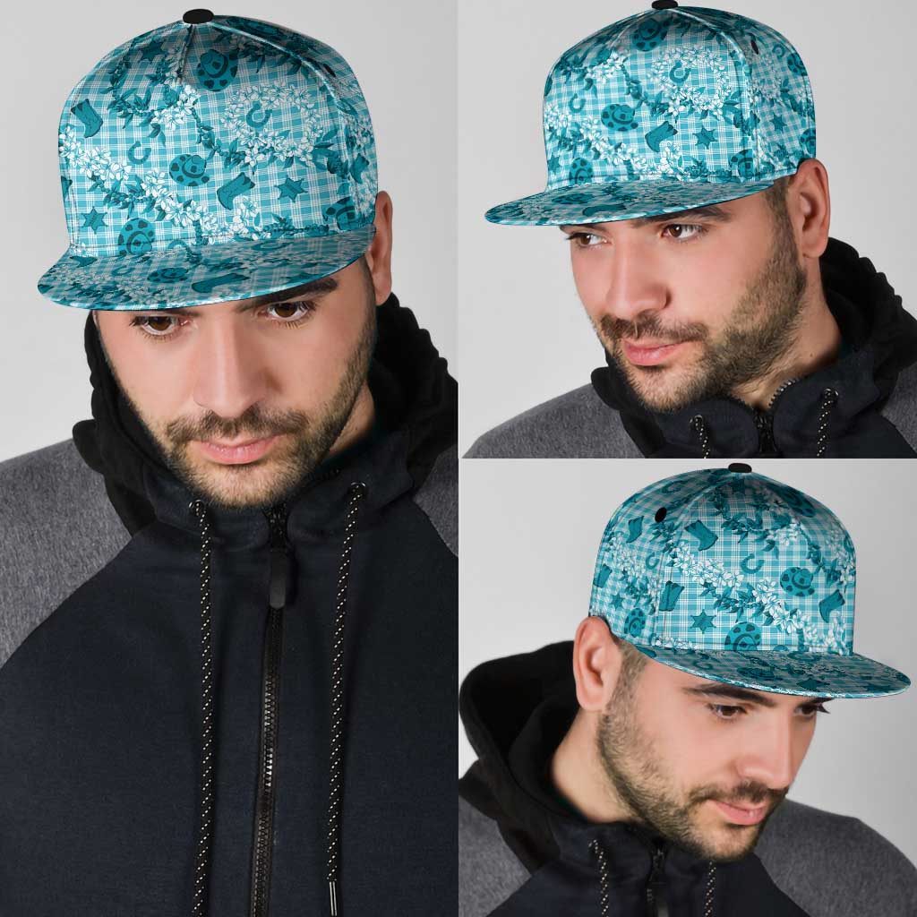 Mokihana Maile Ilima Leis Paniolo Palaka Snapback Cap Hawaiian Polu Opa Spirit - Polynesian Pride
