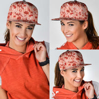 Mokihana Maile Ilima Leis Paniolo Palaka Snapback Cap Hawaiian Ulaula Spirit - Polynesian Pride