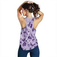 Mokihana Maile Ilima Leis Paniolo Palaka Women Racerback Tank Hawaiian Poni Spirit LT9 - Polynesian Pride