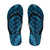 Naval Night Aloha Hawaii Flip Flops Hawaiian Kakau Ohia Lehua Lei - Polynesian Pride
