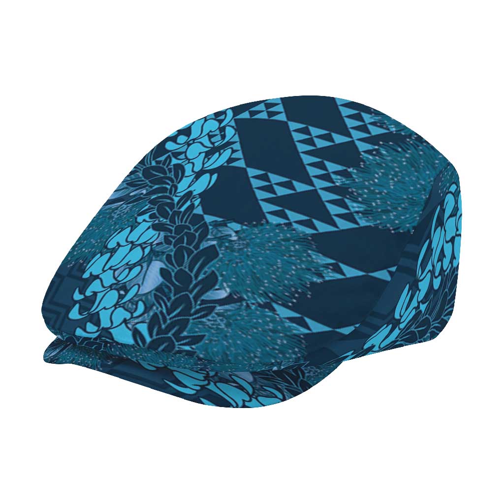 Naval Night Aloha Hawaii Jeff Hat Hawaiian Kakau Ohia Lehua Lei - Polynesian Pride