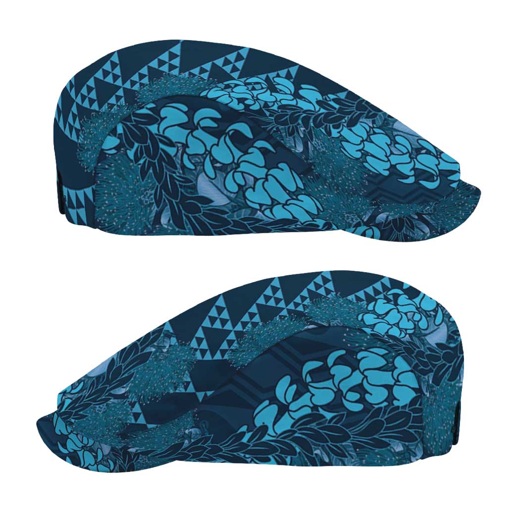 Naval Night Aloha Hawaii Jeff Hat Hawaiian Kakau Ohia Lehua Lei - Polynesian Pride
