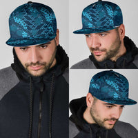 Naval Night Aloha Hawaii Snapback Cap Hawaiian Kakau Ohia Lehua Lei - Polynesian Pride