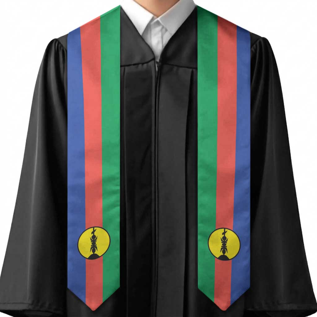 New Caledonia Graduation Stole Flag Style