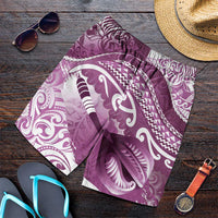 New Zealand Aotearoa Darts Masters Shorts for Men Maori Art Tattoo with Tribal Dart Symbol Pink LT03 Pink - Polynesian Pride