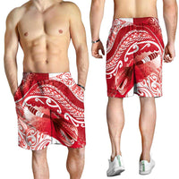 New Zealand Aotearoa Darts Masters Shorts for Men Maori Art Tattoo with Tribal Dart Symbol Red LT03 - Polynesian Pride